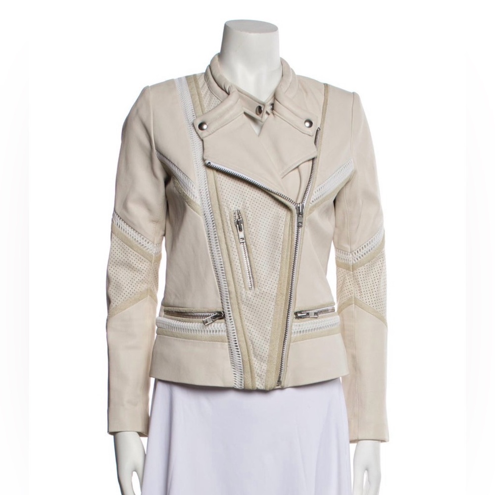 Iro Lamb Leather Biker Jacket FR 40